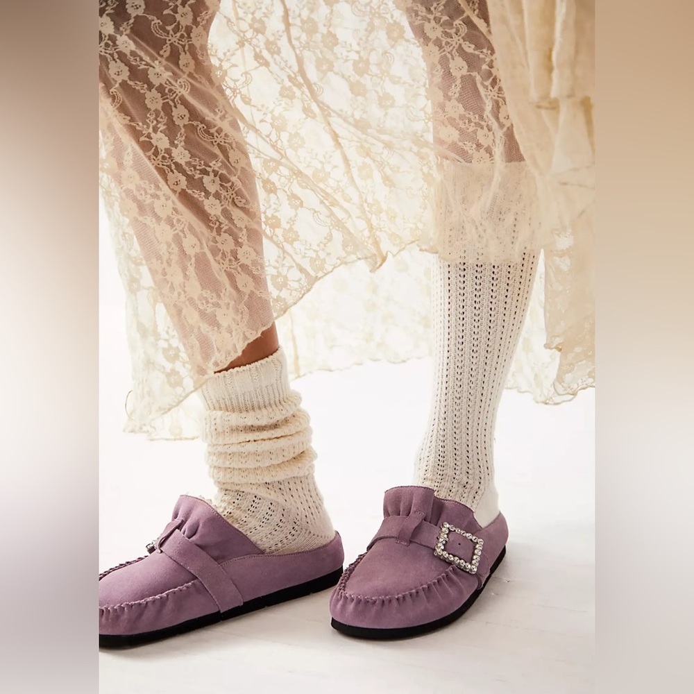 Free People After Riding Mules Lavender Purple NWOT Women’s Size 9.5